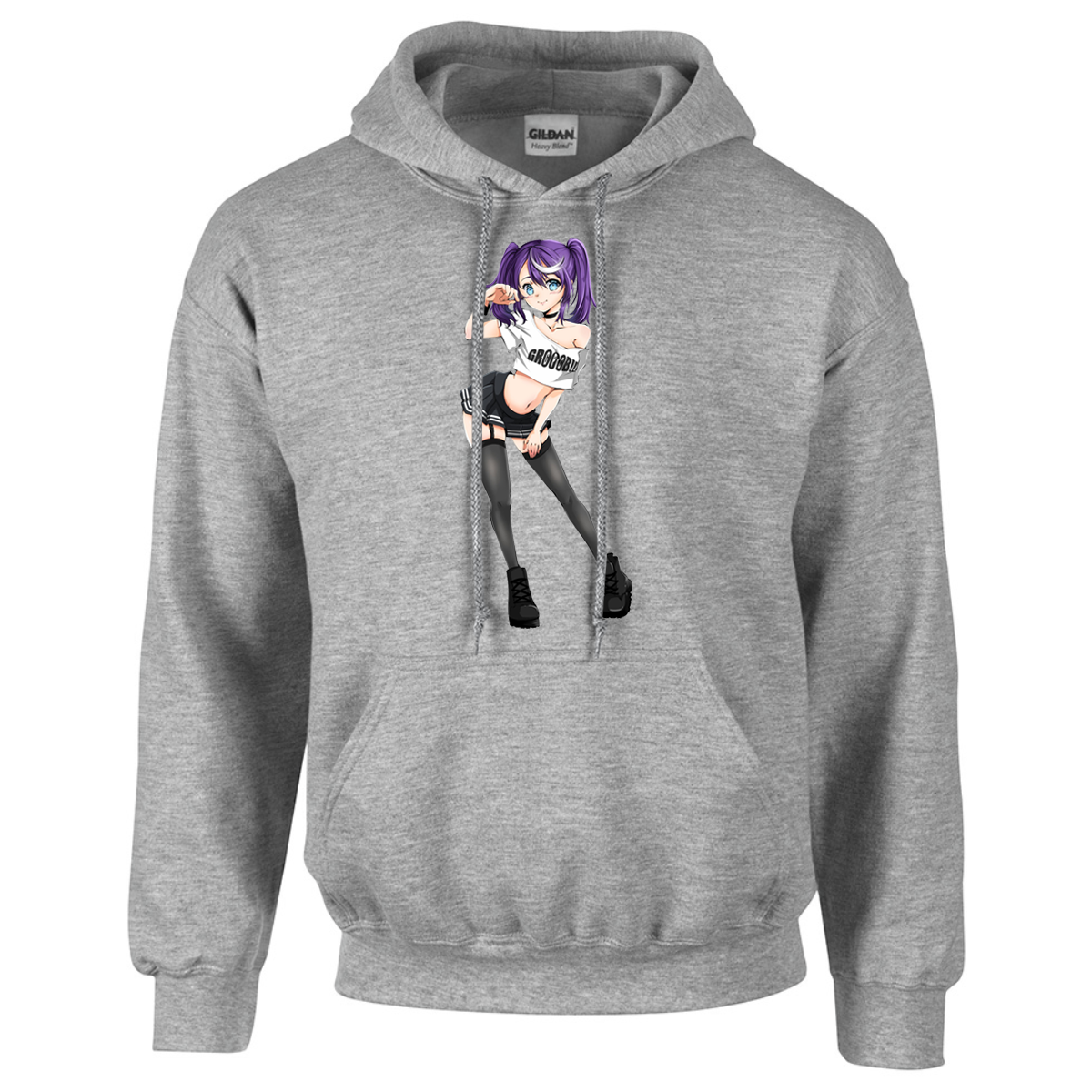 Bild von MANGA GIRL - HOODY [grau]